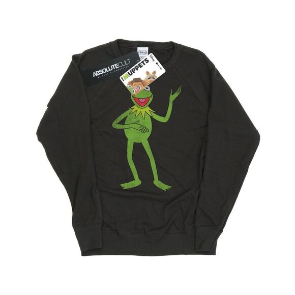 The Muppets Womens/Ladies Classic Kermit Heather Sweatshirt / Light Graphite - Picture 1 of 5